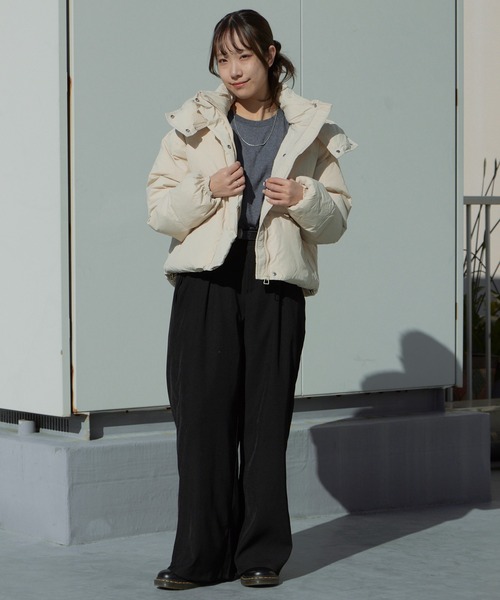 Chick ダウンコート ダウンジャケット 「フード取り外し可能2WAY