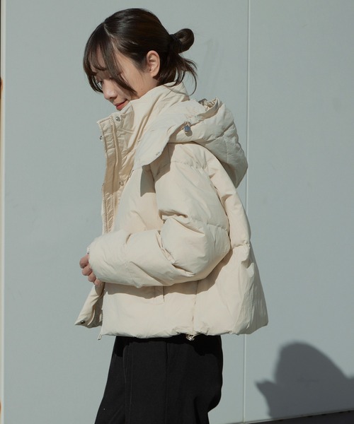 Chick ダウンコート ダウンジャケット 「フード取り外し可能2WAY