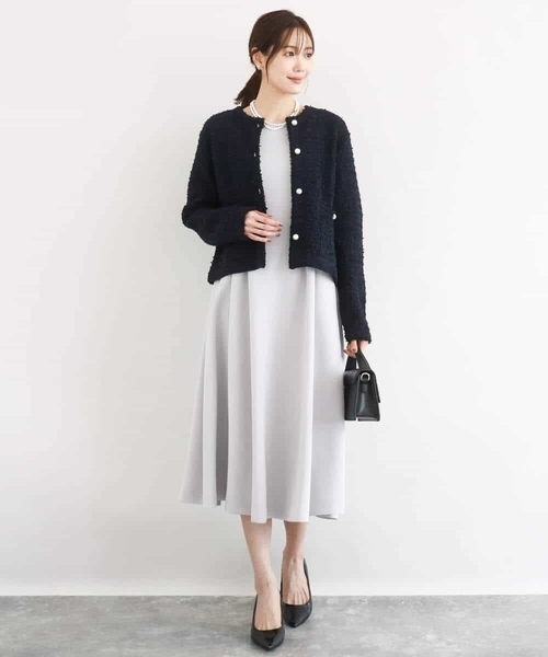 MK MICHEL KLEIN（エムケー ミッシェルクラン） ジャケット ノーカラー