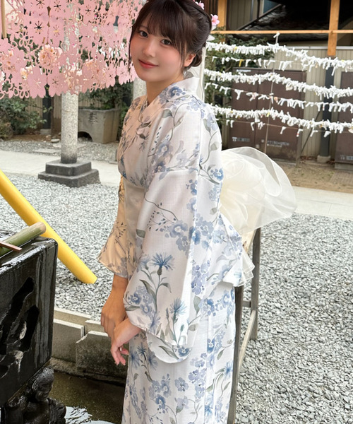 帯結び方 グレイル キャミワンピ 浴衣 大人 3点セット2Way花柄