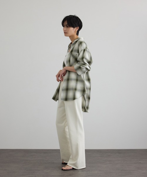 【新品タグ付】SALON adam et rope'チェック柄シャツワンピース SALON adam et rope'（サロン アダム エ ロペ） シャツワンピース