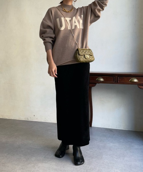 「DouDou」 「Cloche」長袖ニット FREE ベージュ レディース_画像6