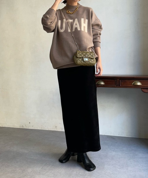 「DouDou」 「Cloche」長袖ニット FREE ベージュ レディース_画像7