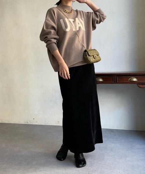 「DouDou」 「Cloche」長袖ニット FREE ベージュ レディース_画像8