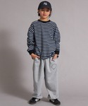 tシャツ 「綿100%」先染め マルチボーダー...の詳細画像3
