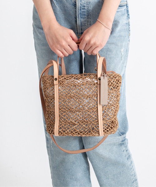 【ベージュ】【WEB限定】【BAGMATI】2WAYショルダーカゴバッグ セール】 【WEB限定】【BAGMATI】2WAYショルダーカゴバッグ