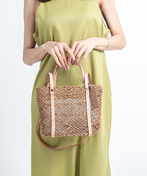 【ベージュ】【WEB限定】【BAGMATI】2WAYショルダーカゴバッグ The Bagmati（ザバグマティ） かごバッグ カゴバッグ 「WEB限定