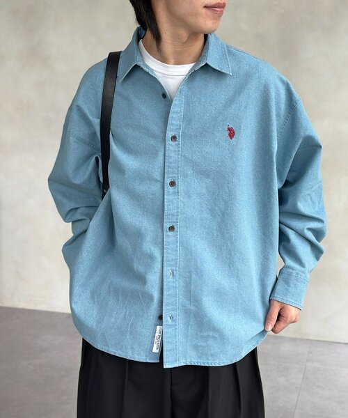 CPCM（シーピーシーエム） シャツ 「U.S. POLO ASSN.」1ポイント刺繍