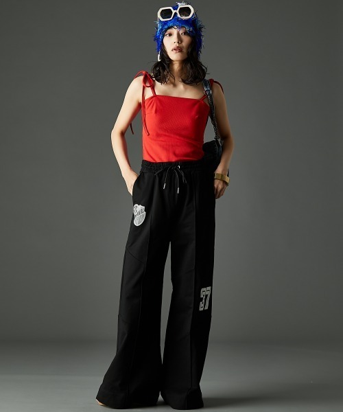 「GEVS.」 イージーパンツ 3L ブラック レディース_画像3