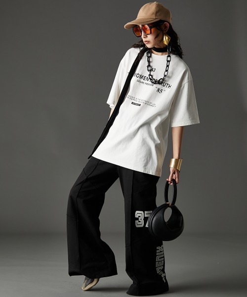 「GEVS.」 イージーパンツ 3L ブラック レディース_画像6