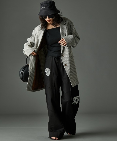 「GEVS.」 イージーパンツ 3L ブラック レディース_画像7