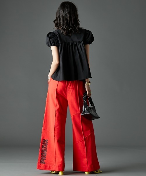 「GEVS.」 イージーパンツ 3L ブラック レディース_画像9