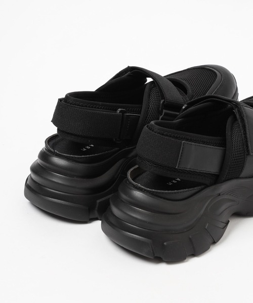 「LOWRYS FARM」 ローカットスニーカー LARGE ブラック レディース_画像5