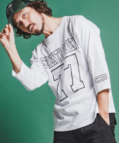 フットボールT seventy seven tシャツ mt10174-middle onz half sleeve football t