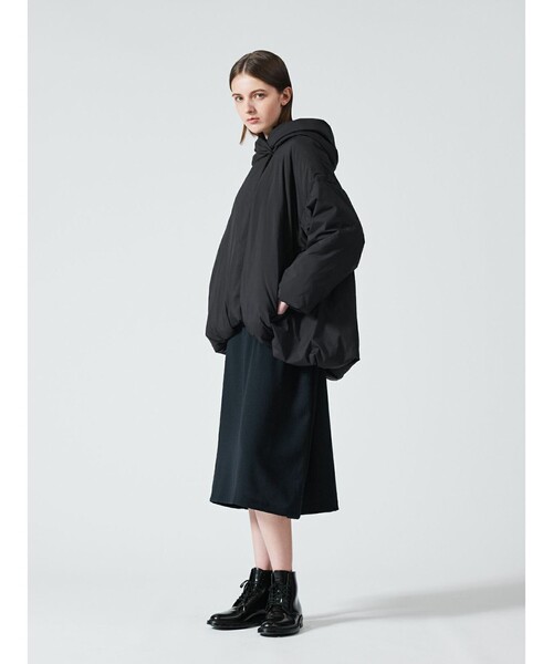 mizuiroind（ミズイロインド） コート アウター フード付きショート