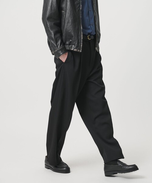 BEAUTY&YOUTH HI-LINE ウーステッド スラックス1P サイズL BEAUTY＆YOUTH UNITED ARROWS スラックス HI‐LINE ウーステッド ハイ