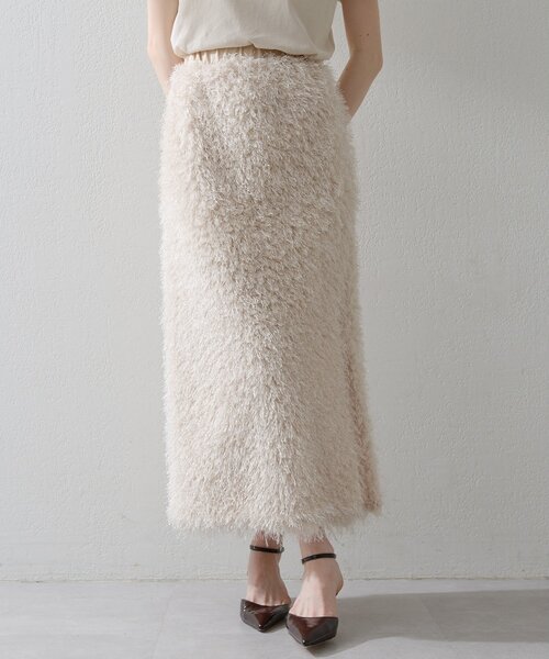 「THE PAUSE」 タイトスカート FREE ブラウン レディース_画像4