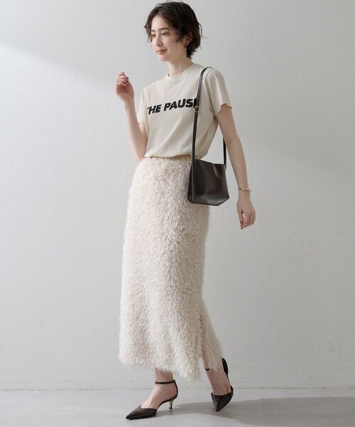 「THE PAUSE」 タイトスカート FREE ブラウン レディース_画像6