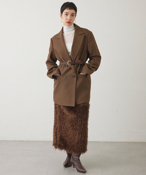 「THE PAUSE」 タイトスカート FREE ブラウン レディース_画像10