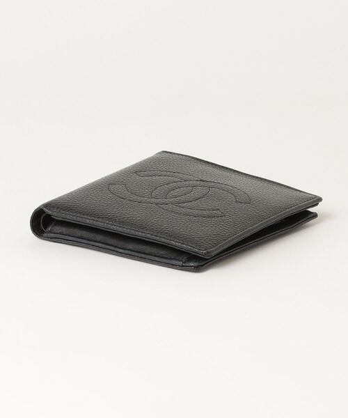 シャネル　キャビアスキン財布ブラック CHANEL（シャネル） キャビアスキン 財布 - ブラック レディース