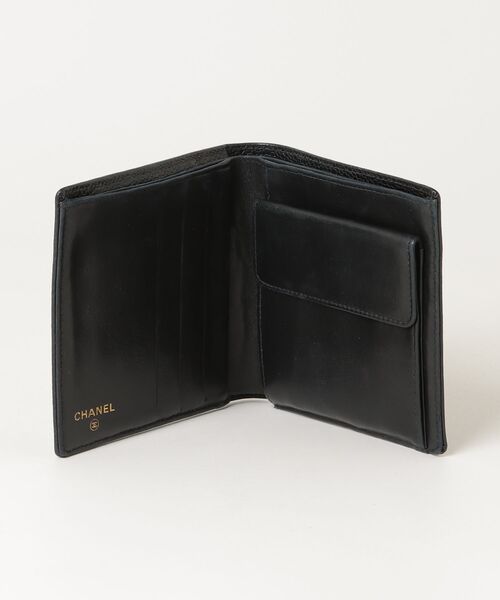 シャネル　キャビアスキン財布ブラック CHANEL（シャネル） キャビアスキン 財布 - ブラック レディース