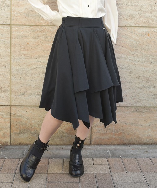 axes femme（アクシーズ ファム） スカート チェーンリボン付イレヘム