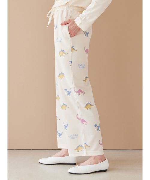 GELATO PIQUE ジェラピケ　ロングルームウェアパジャマ 総柄ロングパンツ(ロングパンツ)｜ルームウェア・パジャマ通販の