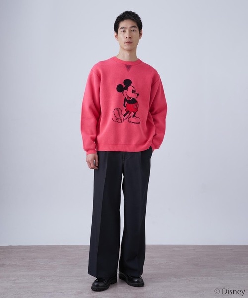 【新品】【2025SS】FRAMeWORK ミッキースエット スウェット 赤 B.C STOCK（ベーセーストック） セーター ニット MICKEY/ミッキー