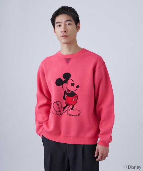B.C STOCK（ベーセーストック） セーター ニット MICKEY/ミッキー