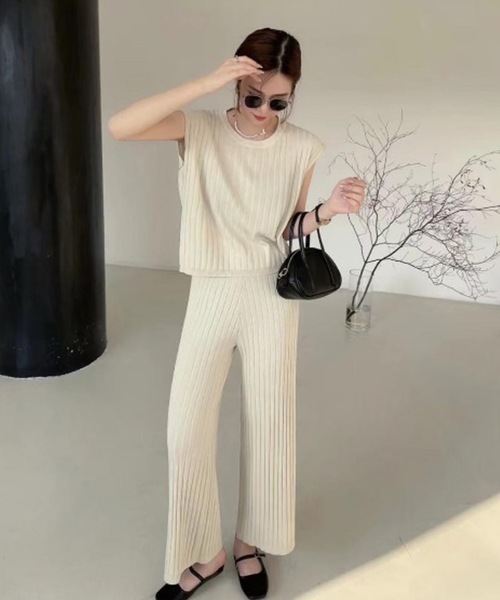 「LUGG NAGG」 セットアップ M モカ レディース_画像3