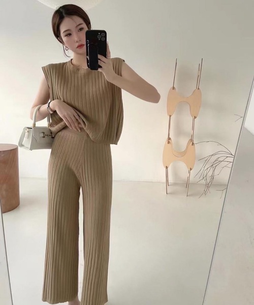 「LUGG NAGG」 セットアップ M モカ レディース_画像7