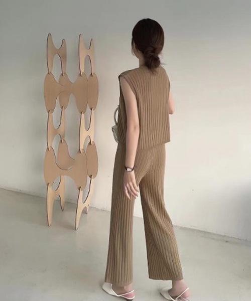 「LUGG NAGG」 セットアップ M モカ レディース_画像8
