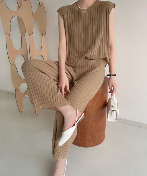 「LUGG NAGG」 セットアップ M モカ レディース_画像9