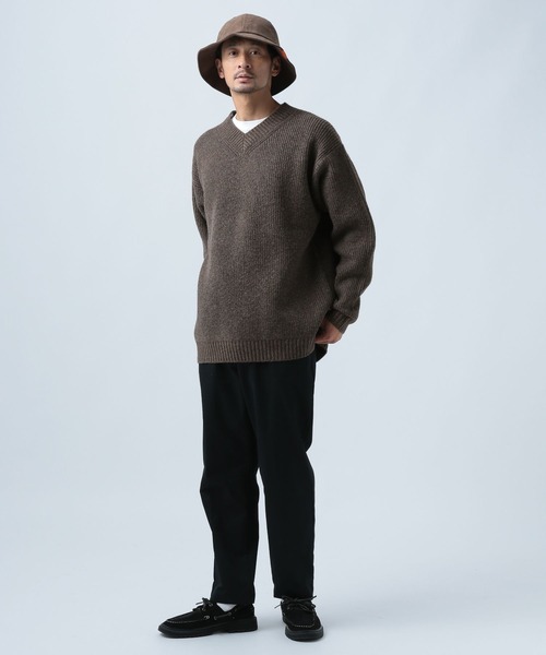 「BAYFLOW」 長袖ニット LARGE ブラウン メンズ_画像3