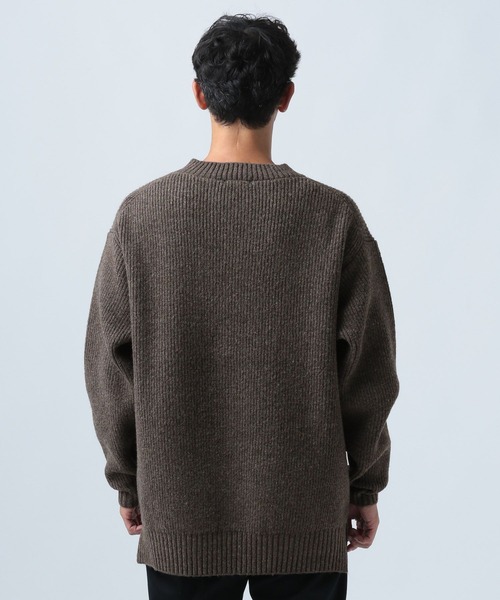 「BAYFLOW」 長袖ニット LARGE ブラウン メンズ_画像6