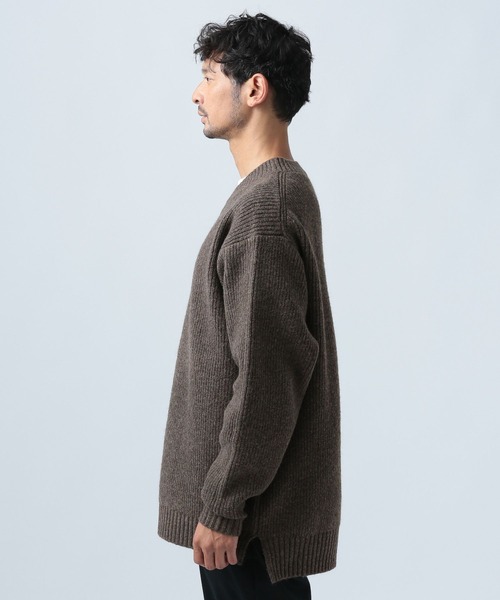 「BAYFLOW」 長袖ニット LARGE ブラウン メンズ_画像7