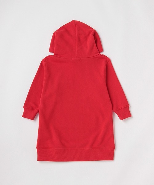 「X-girl Stages」 「KIDS」長袖ワンピース 130cm レッド キッズ_画像5