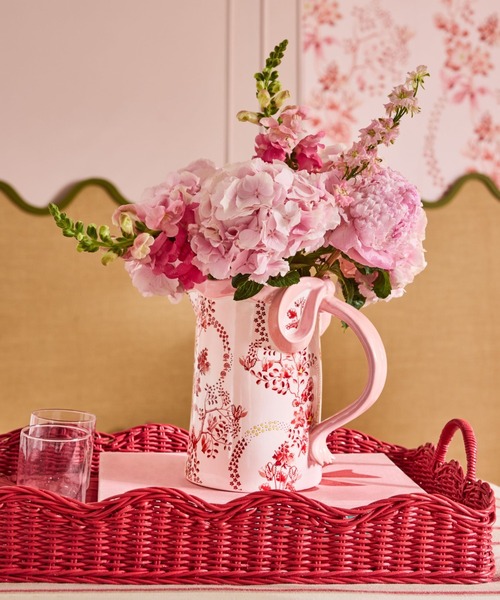 Cath Kidston（キャス・キッドソン） 花瓶 ピンク ボウ ジャグ