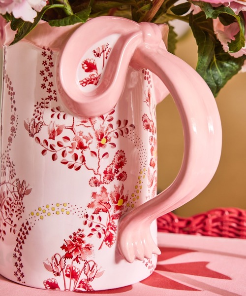 Cath Kidston（キャス・キッドソン） 花瓶 ピンク ボウ ジャグ