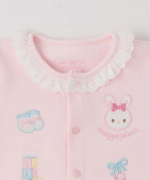 mezzo piano ベビー服 ロンパース うさぎ刺繍2wayオール : ZOZOTOWN