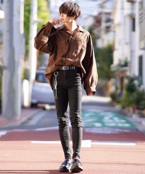 ADRER（アドラー） 長袖シャツ SMALL ブラック メンズ : ZOZOTOWN