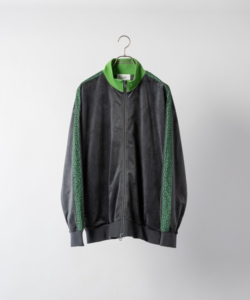 「soerte」 ジャージブルゾン 2 グレー メンズ_画像2