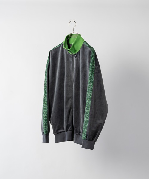 「soerte」 ジャージブルゾン 2 グレー メンズ_画像3