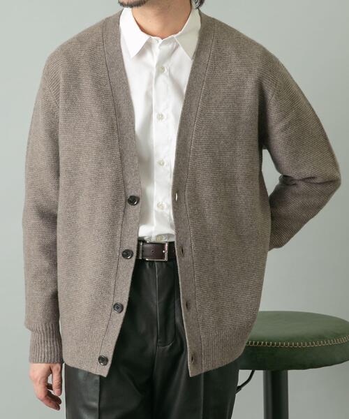 「URBAN RESEARCH ROSSO MEN」 ニットカーディガン SMALL ブラック メンズ_画像2