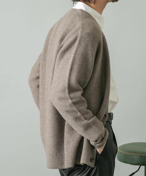 「URBAN RESEARCH ROSSO MEN」 ニットカーディガン SMALL ブラック メンズ_画像3