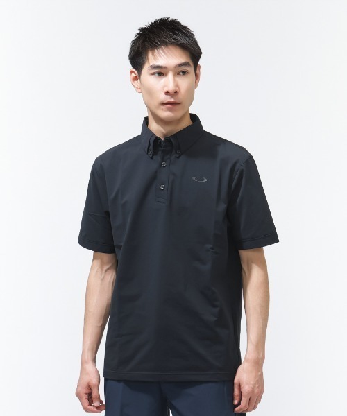 RRL ブラックポロシャツ(^o^)／ 4．7oz スペシャル ドライ カノコ ポロシャツ（ローブリード