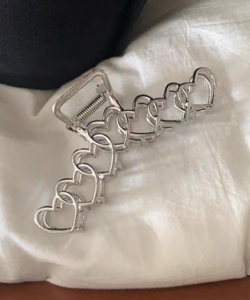 Feliz ヘアクリップ デザインシルバーバンスクリップ : ZOZOTOWN Yahoo