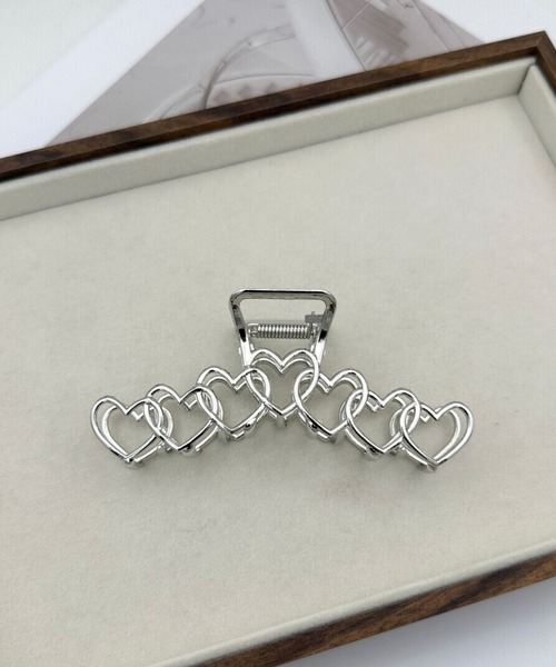 Feliz ヘアクリップ デザインシルバーバンスクリップ : ZOZOTOWN Yahoo