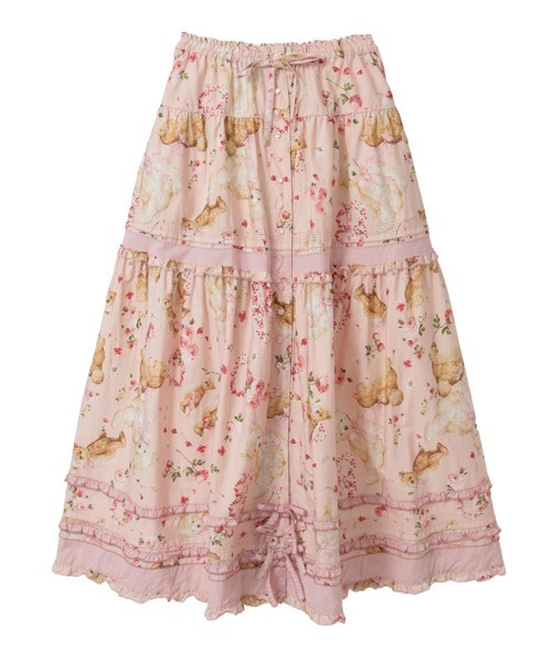 s*☆様 半額スタート　ピンクハウス　テディローズプリント　スカート　新品 PINK HOUSE（ピンクハウス） スカート テディローズプリントスカート