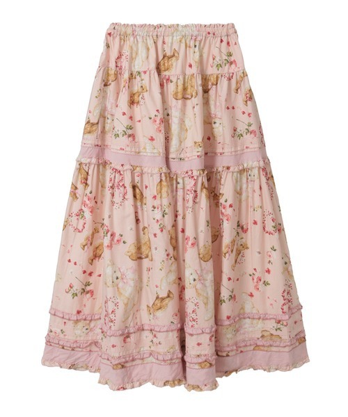 s*☆様 半額スタート　ピンクハウス　テディローズプリント　スカート　新品 PINK HOUSE（ピンクハウス） スカート テディローズプリントスカート